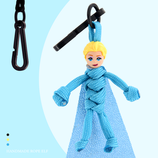 Princess hand-knitted minifigure cute keychain pendant