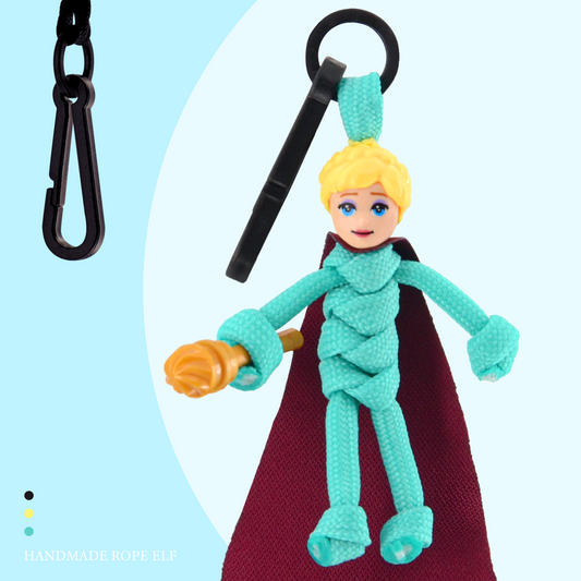 Queen hand-knitted minifigure cute keychain pendant