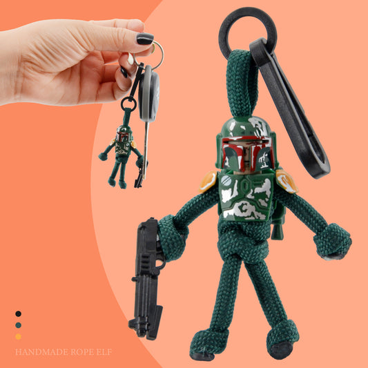 【Star wars series】bounty hunter boba fett handmake keychain