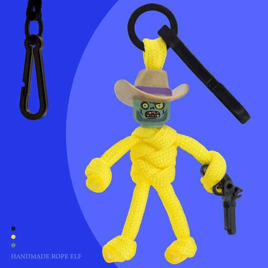 Cowboy Zombie-handmake-keychain